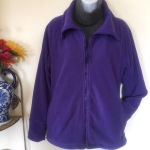 Calvin Klein Purple Performance Fleece Jacket